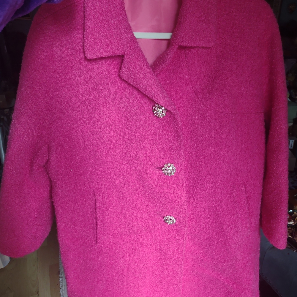 Elegant Pink Women's Coat